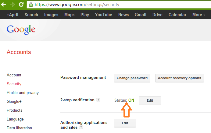 Google Two-Factor Authentication