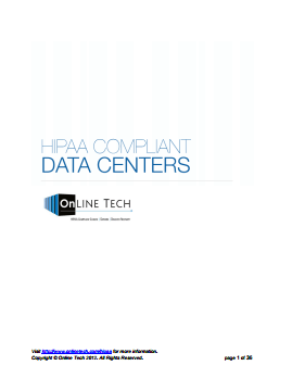 HIPAA Compliant Data Centers Cover