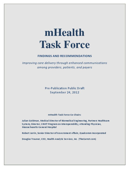mHealth Task Force Report mHealth Task Force Report