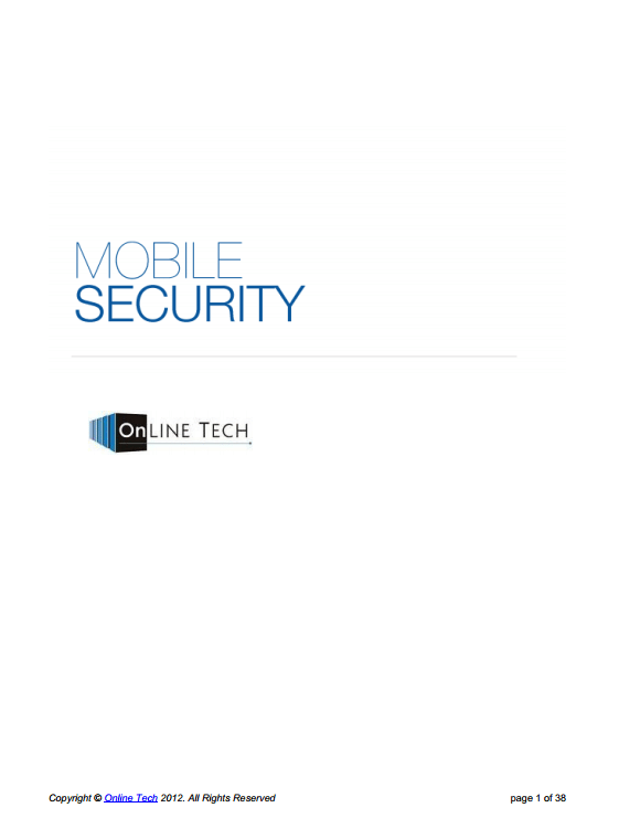 Mobile Security White Paper Mobile Security White Paper