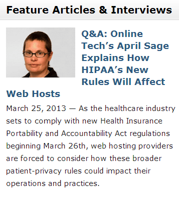 OT HIPAA Feature - The WHIR